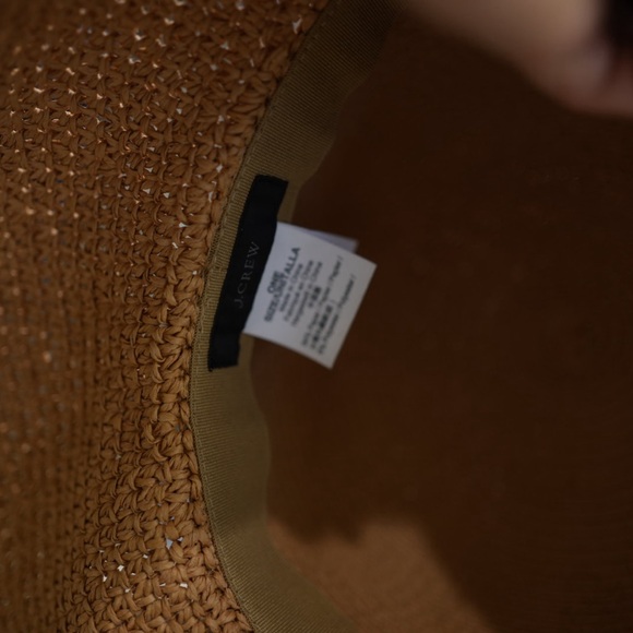 J. Crew Elegant Tan Wide-Brim Hat - Picture 3 of 3